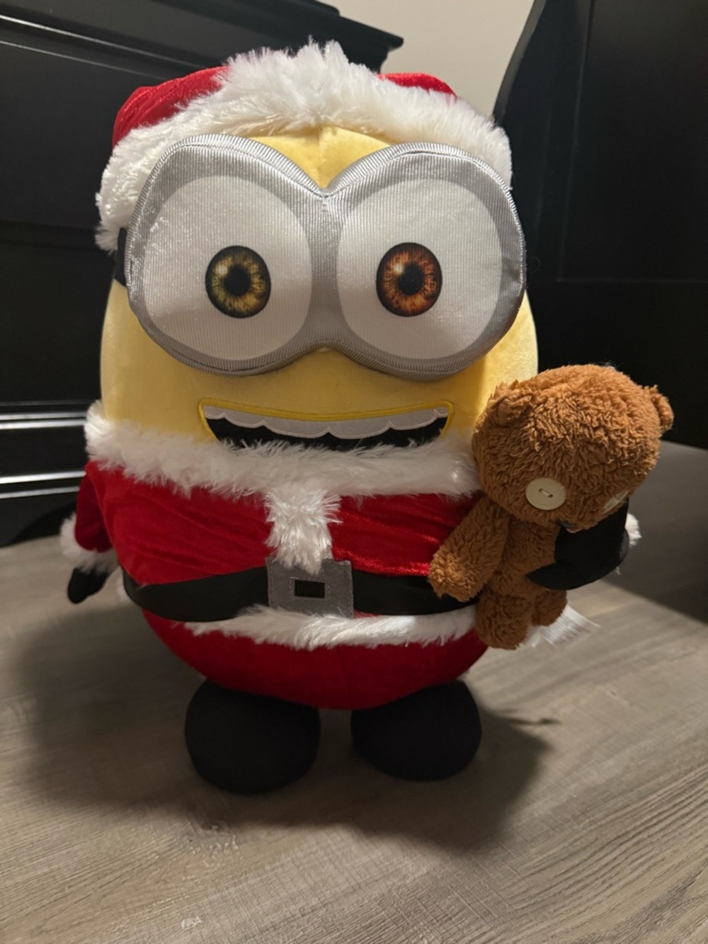 Santa Bob Minion Plush with Teddy